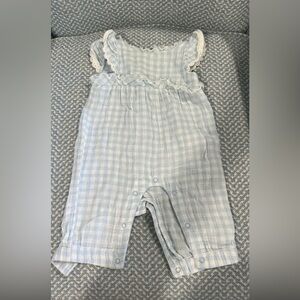 Cat&Jack Blue Gingham Romper